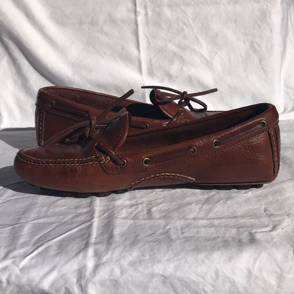 Coach Leather Driving Moccasins, Saddle - Picture 7 of 11
